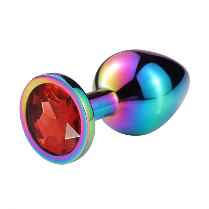 Пробка с красным кристаллом "Vandersex" хамелеон, L 